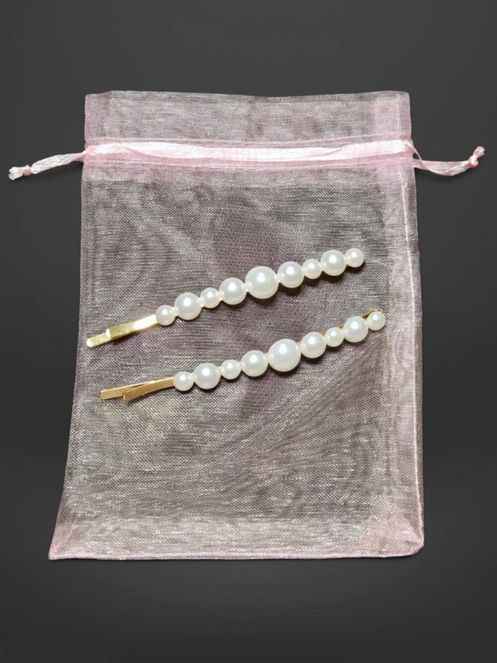 Pearl Gold Bobby Pins Hair Accessories V1